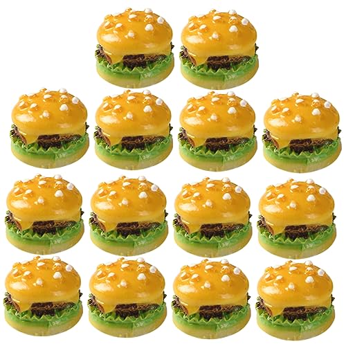 Milisten 30 Stück Miniatur Gefälschte Burger Modelle für Küchen Dekoration und Spielzeug Kunstharz Simulation Realistische Lebensmittel Requisiten für Foto Displays von Milisten
