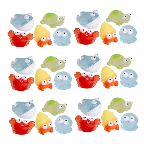 Milisten 30Stücke Meerestier Figuren Aus Niedliche Dekorationen Für Aquarium Puppenhaus Und Garten Für Kreative DIY Projekte Und Sammler Verschiedene von Milisten