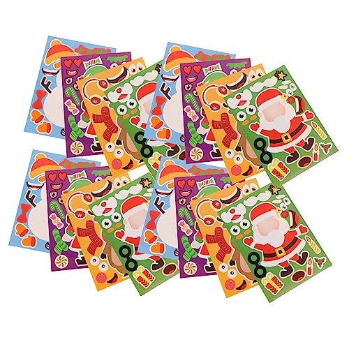 Milisten 32 Blatt Puzzle-Aufkleber für Festival-Aufkleber selbstgemachter Aufkleber Weihnachtsspielzeug für Elch Aufkleber Kinderspielzeug Schneemann-Festival-Abziehbilder Milisten 32 Blatt Puzzle-Aufkleber für Festival-Aufkleber selbstgemachter Aufkleber Weihnachtsspielzeug für Elch Aufkleber Kinderspielzeug Schneemann-Festival-Abziehbilder von Milisten