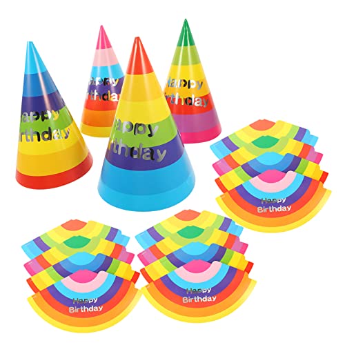 Milisten 32 Stück Bunte Kindergeburtstags Hüte Papier für Fröhliche Feiern DIY Party Accessoires mit Bunten Mustern für Jungen und Mädchen Milisten 32 Stück Bunte Kindergeburtstags Hüte Papier für Fröhliche Feiern DIY Party Accessoires mit Bunten Mustern für Jungen und Mädchen von Milisten