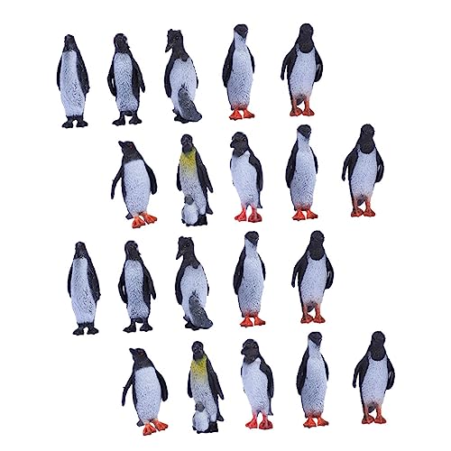 Milisten 32Stücke Teiliges Plastikpinguin Spielzeugset Robuste PVC Figuren für Kreative Tischdekoration und Pädagogisches für Zuhause und Schule von Milisten