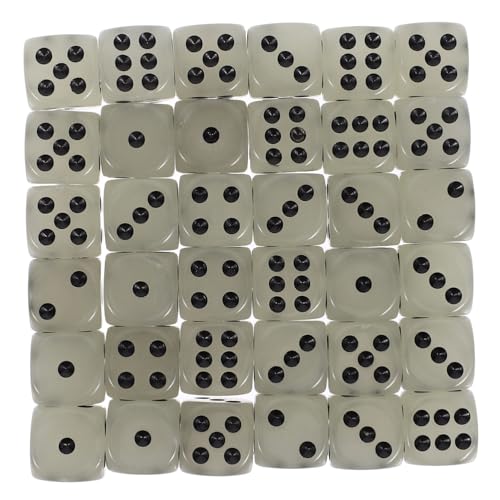 Milisten 36 Stück Leuchtende Würfel aus Acryl Seitige Dice für Partys Spiele und als Spielwürfel Requisiten für Tischspiele und Unterhaltung Milisten 36 Stück Leuchtende Würfel aus Acryl Seitige Dice für Partys Spiele und als Spielwürfel Requisiten für Tischspiele und Unterhaltung von Milisten