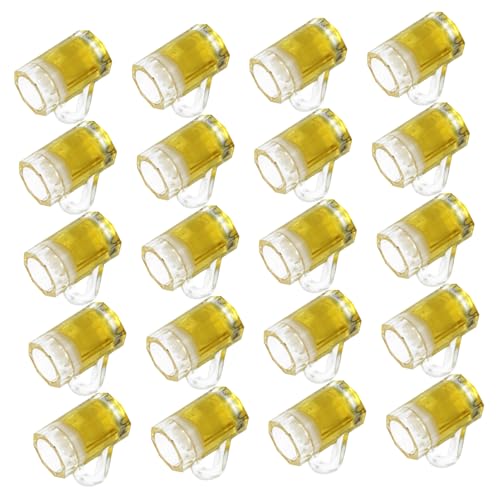 Milisten 36 Stück Maßstab Harz Miniatur Biergläser für Puppenhaus Zubehör DIY Küchen Esszimmer Dekor Fotorequisiten Realistische Kleine Becher von Milisten