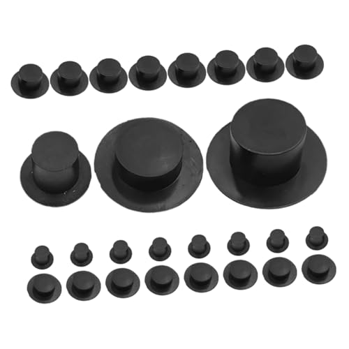 Milisten 36 Stück Mini-Hut Hut für Puppen Miniatur-Schneemannmützen zum Basteln Schneemann Bastelhüte Zylinder Masse Schneemann-Hut kleine Schneemannmützen Kleiner Zylinder Plastik Black Milisten 36 Stück Mini-Hut Hut für Puppen Miniatur-Schneemannmützen zum Basteln Schneemann Bastelhüte Zylinder Masse Schneemann-Hut kleine Schneemannmützen Kleiner Zylinder Plastik Black von Milisten