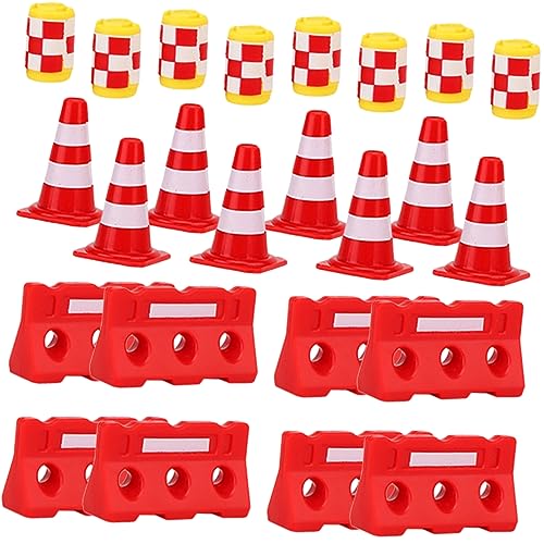 Milisten 36 Stück Straßenschild Barrikade Miniatur Verkehr klein im Freien Rasen für Mini-Konstruktionskegel Kinderspielzeugzaun simuliertes Parkspielzeug Plastik Milisten 36 Stück Straßenschild Barrikade Miniatur Verkehr klein im Freien Rasen für Mini-Konstruktionskegel Kinderspielzeugzaun simuliertes Parkspielzeug Plastik von Milisten