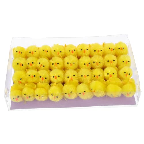 Milisten 36 Stück Teiliges Kleine Flauschige Plüschküken Osterdeko Mini Kuscheltiere für Frühling Party Basteln und Geschenkideen von Milisten
