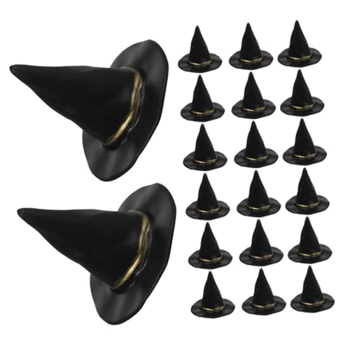Milisten 36 Stück Teiliges Mini Hexenhüte Winzige Halloween Hüte für DIY Bastelprojekte Puppenaccessoires Vielseitige Dekoration für Halloween-partys und Kreative Familienaktivitäten von Milisten