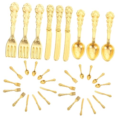 Milisten 36 Stück Teiliges Miniatur Besteck Set aus Legierung Puppenhaus Zubehör Dinnerware Modell Kompakt und Robust Geeignet für DIY Modellbau und Spielspaß Milisten 36 Stück Teiliges Miniatur Besteck Set aus Legierung Puppenhaus Zubehör Dinnerware Modell Kompakt und Robust Geeignet für DIY Modellbau und Spielspaß von Milisten