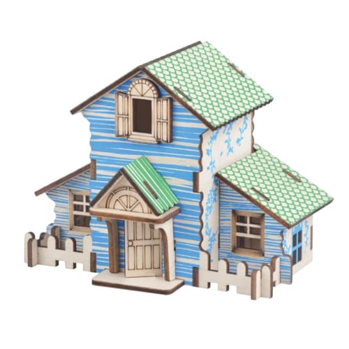 Milisten 3D Holzpuzzle Mini Haus Modell Holzpuzzle Lernspielzeug 3D Puzzle Geschenk für Kinder Kinder Kleinkinder von Milisten
