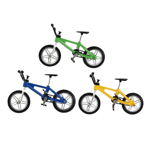 Milisten 3Sätze Mini Finger Fahrrad Modell Aus Farbige Fingerbikes Für Fördert Fingerflexibilität Und Hand Augen Koordination Und Deko von Milisten