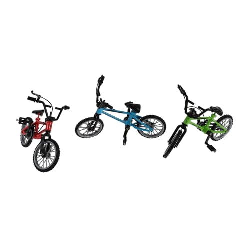 Milisten 3Sätze Mini Finger Fahrrad Modell aus Teiliges und Schreibtischspielzeug und Dekoration für Jung und Bewegliche Teile von Milisten