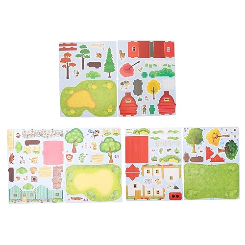 Milisten 3Sätze Puzzle Pädagogisches mit Modellen Farm Landhaus für Kreative und Farbentwicklung Sicheres Design für Freude Beim Milisten 3Sätze Puzzle Pädagogisches mit Modellen Farm Landhaus für Kreative und Farbentwicklung Sicheres Design für Freude Beim von Milisten
