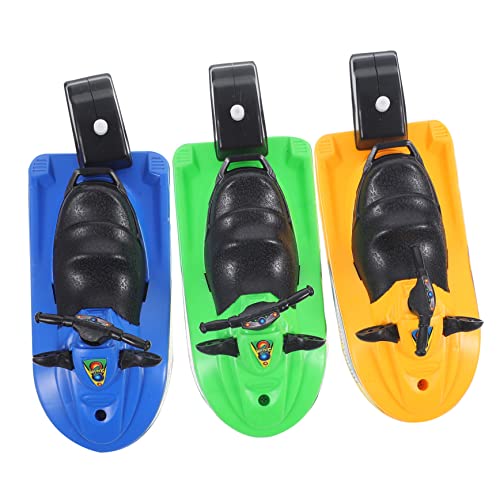 Milisten 3Stücke Aufzieh Motorboot Badespielzeug für Lustiges Schiffsspielzeug für Badewanne und Pool Fördert Koordination und Fantasie Cartoon Design für Kleinkinder Einfach von Milisten