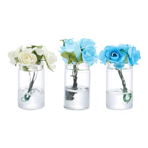 Milisten 3stücke Miniatur Blumenvasen Teilig Dekorative Töpfe Für Minihäuser Mikrolandschaften Für Tischdeko Hochwertige Harzmaterialien von Milisten
