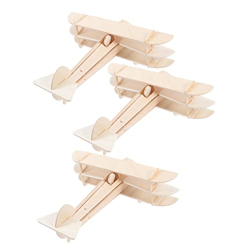 Milisten 3Stücke DIY Holzflugzeug Modellset Teilig Bastelset Zusammenbauen für Kreatives Hand Augen Koordination für Jungen Milisten 3Stücke DIY Holzflugzeug Modellset Teilig Bastelset Zusammenbauen für Kreatives Hand Augen Koordination für Jungen von Milisten