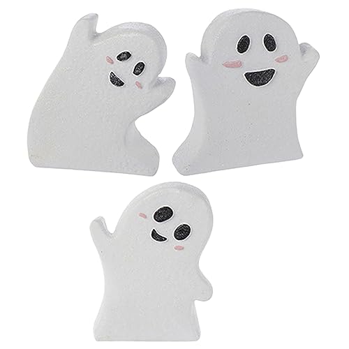 Milisten 3Stücke Halloween Tischdekorationen Holzgeister Langlebige Halloween Ornamente Für Gruselige Partystimmung Innenräume Milisten 3Stücke Halloween Tischdekorationen Holzgeister Langlebige Halloween Ornamente Für Gruselige Partystimmung Innenräume von Milisten