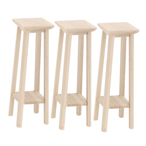 Milisten 3Stücke Hausmöbel Teiliges Regal aus Holz für Puppenhaus Dekoration Zubehör für Mini Hausaccessoires und Blumenständermodelle Nostalgische Milisten 3Stücke Hausmöbel Teiliges Regal aus Holz für Puppenhaus Dekoration Zubehör für Mini Hausaccessoires und Blumenständermodelle Nostalgische von Milisten