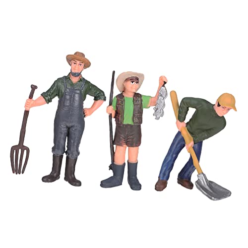Milisten 3Stücke Landarbeiter Figuren Realistische Puppen für Puppenhaus Dekoration Umweltfreundliches aus Langlebigem für Figurenspiele Milisten 3Stücke Landarbeiter Figuren Realistische Puppen für Puppenhaus Dekoration Umweltfreundliches aus Langlebigem für Figurenspiele von Milisten