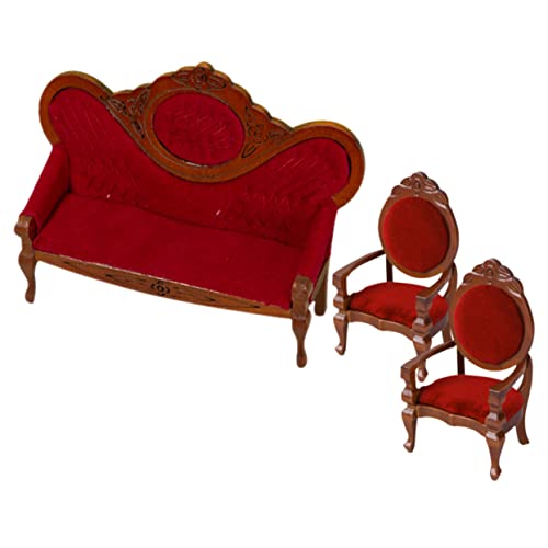 Milisten 3Stücke Miniaturpuppenhaus Sofa Teilig Vintage Couch Und Stühle Für Puppenhaus Dekoration Zartes Design Für Wohnzimmer Und Kinderzimmer Als Milisten 3Stücke Miniaturpuppenhaus Sofa Teilig Vintage Couch Und Stühle Für Puppenhaus Dekoration Zartes Design Für Wohnzimmer Und Kinderzimmer Als von Milisten