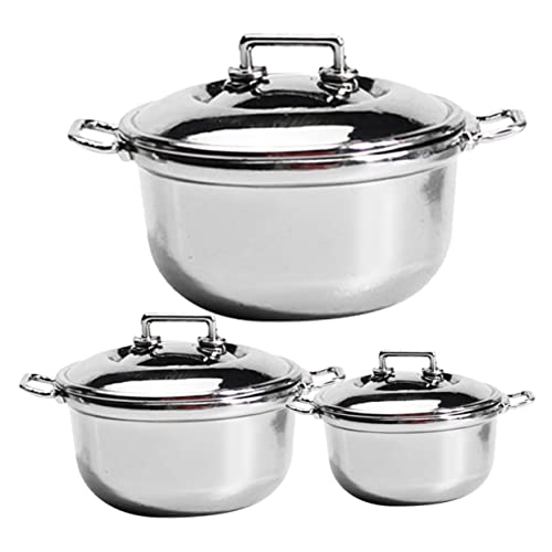 Milisten 3Stücke Miniaturtöpfe Für Dekorative Mini Cookwares Für Spielküche Hochwertige Küchenminiaturtöpfe Für DIY Und Minihouse Dekoration Milisten 3Stücke Miniaturtöpfe Für Dekorative Mini Cookwares Für Spielküche Hochwertige Küchenminiaturtöpfe Für DIY Und Minihouse Dekoration von Milisten