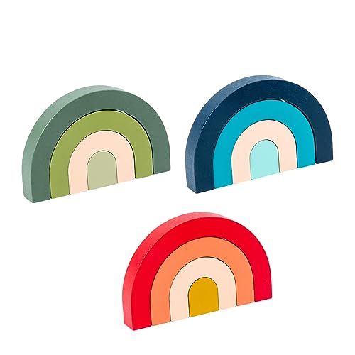 Milisten 3Stücke Regenbogen Bausteine Pädagogische Holzspielzeuge Kreativität und Motorik Langlebig für Lernspiele Farben und Formen Milisten 3Stücke Regenbogen Bausteine Pädagogische Holzspielzeuge Kreativität und Motorik Langlebig für Lernspiele Farben und Formen von Milisten