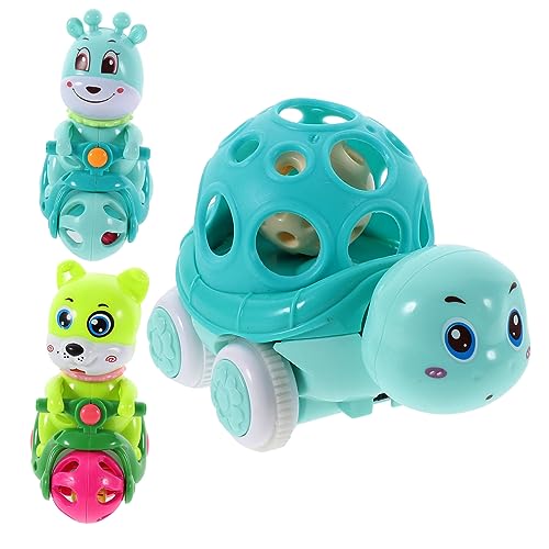 Milisten 3Stücke Rückziehbare Cartoon Autos Für Niedliches Trägheitsauto Mit Glocken Design Perfektes Für Jungen Für Jahre Und Älter von Milisten
