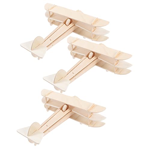 Milisten 3Stücke Teiliges Holzflugzeug DIY Bausatz Für Modellflugzeug Basteln Fördert Kreativität Und Handkoordination Für Jungen Für Drinnen Milisten 3Stücke Teiliges Holzflugzeug DIY Bausatz Für Modellflugzeug Basteln Fördert Kreativität Und Handkoordination Für Jungen Für Drinnen von Milisten