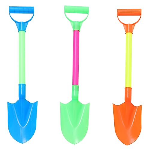 Milisten 3Stücke Teiliges Sandspielzeug für Robuste Plastiksandschaufeln für Strand und Schnee Lustige Outdoor Aktivitäten für Jungen und Mädchen Fördert Gemeinsame von Milisten