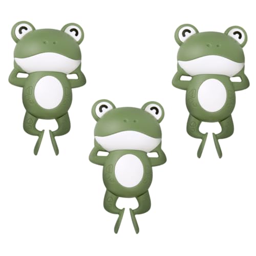 Milisten 3Stücke Teiliges Wind Up Frosch Badewannenspielzeug Cartoon Design Sicher für Kleinkinder Unterhaltsame Wasserspiele der Badewanne Pool Milisten 3Stücke Teiliges Wind Up Frosch Badewannenspielzeug Cartoon Design Sicher für Kleinkinder Unterhaltsame Wasserspiele der Badewanne Pool von Milisten