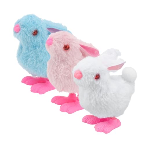 Milisten 3Stücke Wind Up Plüschkaninchen Niedliche Aufziehbare Puppen Für Kuscheliges Design Mit Verarbeitung Für Kleine von Milisten