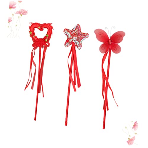 Milisten 3Stücke Zauberstäbe mit Herz und Design Magische Partydeko für Kindergeburtstag Cosplay und Mottopartys Rot Milisten 3Stücke Zauberstäbe mit Herz und Design Magische Partydeko für Kindergeburtstag Cosplay und Mottopartys Rot von Milisten