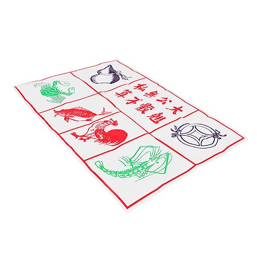 Milisten 4 Blätter Spielzeichnungen Spiel-Requisiten zeichnen Masse zeichnen zum Mondneujahr Spielstütze Brettspiel zeichnen Partyspiel zeichnen Klebeband von Milisten
