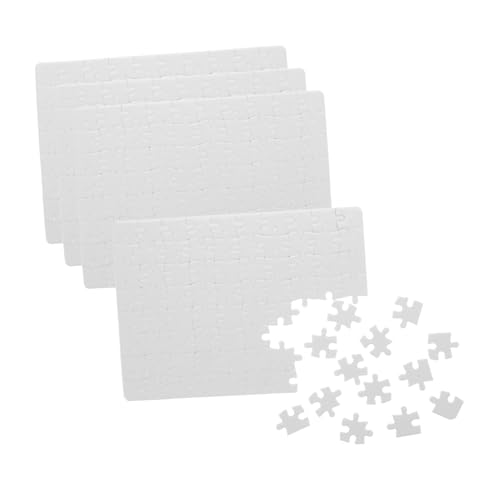 Milisten 4 Blätter Sublimations-Puzzle-Rohlinge Leere Puzzles für Sublimation Leere Rätsel Papier Weiß Milisten 4 Blätter Sublimations-Puzzle-Rohlinge Leere Puzzles für Sublimation Leere Rätsel Papier Weiß von Milisten