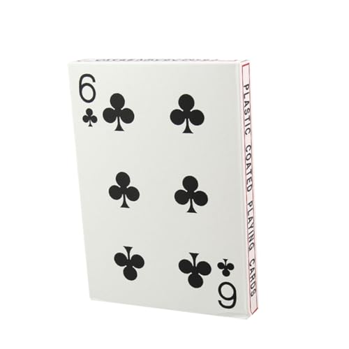 Milisten 4 Extra große Spielkarten Pokerkarte aus Papier kreative Pokerkarten Brettspiel-Poker Kartenspiel Weiß Milisten 4 Extra große Spielkarten Pokerkarte aus Papier kreative Pokerkarten Brettspiel-Poker Kartenspiel Weiß von Milisten