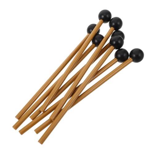 Milisten 4 Paar Hammer Musikalische Percussion Schlägel Leichte Percussion Stick Zungentrommel Trommelstock Praktischer Trommelschlägel Praktischer Trommelstock Trommelstock Zubehör von Milisten