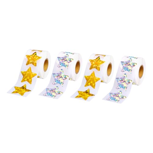 Milisten 4 Rollen Aufkleber Klassenzimmer Belohnungsaufkleber Für Erwachsene Kleine Sternaufkleber Pentagramm Druckt Aufkleber Selbstklebende Aufkleber Anreizaufkleber PVC Milisten 4 Rollen Aufkleber Klassenzimmer Belohnungsaufkleber Für Erwachsene Kleine Sternaufkleber Pentagramm Druckt Aufkleber Selbstklebende Aufkleber Anreizaufkleber PVC von Milisten