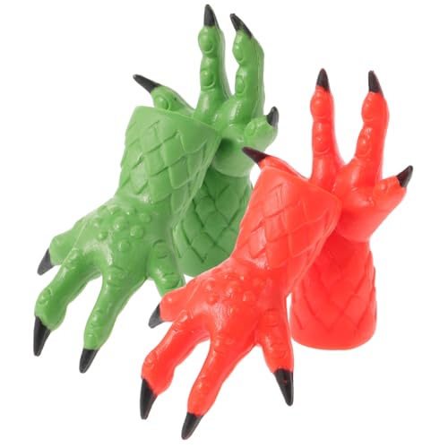 Milisten 4 STÜCKE Teiliges Lustige Fake Fingerhandschuhe in Kleinen Handformen Langlebig und Lebensecht für Partys Scherzartikel und Halloween Spiele Kreatives Kostümzubehör für Erwachsene von Milisten