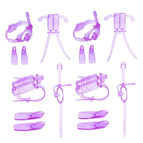 Milisten 4 Satz Puppen Tauchausrüstung Schnorchelausrüstung für 11-Zoll Puppen Kleiner Tauchset aus Kunststoff Sauerstofftank und Flossen Zubehör für Fantasievolles Spielen Milisten 4 Satz Puppen Tauchausrüstung Schnorchelausrüstung für 11-Zoll Puppen Kleiner Tauchset aus Kunststoff Sauerstofftank und Flossen Zubehör für Fantasievolles Spielen von Milisten