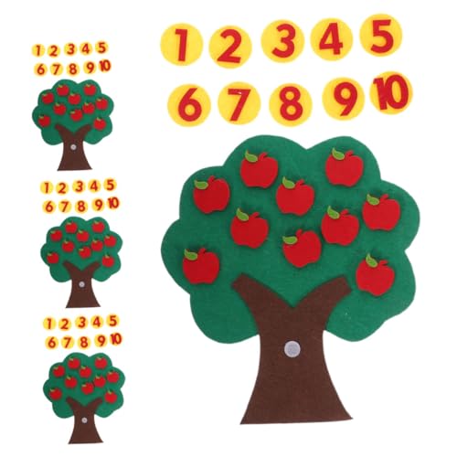 Milisten 4 Sätze Filzspielzeug Gefühlter Baum Zählen Kindergartenversorgung Aus Filz DIY Fühlte Ornament Lehrreich Digitales Apfelbaumspielzeug Aus Vliesstoff Nicht Gewebt Milisten 4 Sätze Filzspielzeug Gefühlter Baum Zählen Kindergartenversorgung Aus Filz DIY Fühlte Ornament Lehrreich Digitales Apfelbaumspielzeug Aus Vliesstoff Nicht Gewebt von Milisten