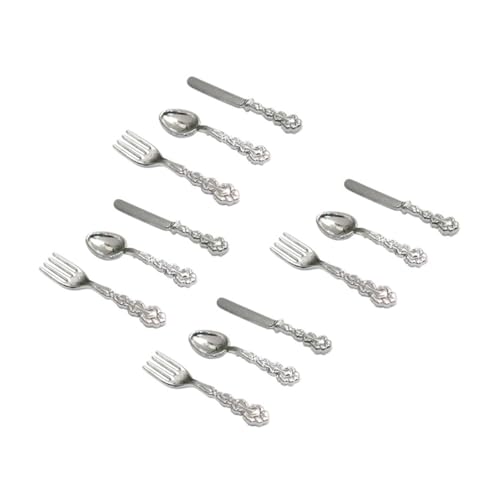 Milisten 4 Sätze Mini-Western-Geschirr Puppenstubengeschirr Besteck Gabeln für Kleinkinder Mini-Puppenhaus-Geschirr Küchenutensilien für Mini-Geschirr-Kit Legierung Silber Milisten 4 Sätze Mini-Western-Geschirr Puppenstubengeschirr Besteck Gabeln für Kleinkinder Mini-Puppenhaus-Geschirr Küchenutensilien für Mini-Geschirr-Kit Legierung Silber von Milisten