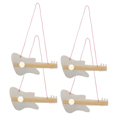 Milisten 4 Sätze Musikinstrument Bastelset Gitarre Blanko-scheiben Zum Basteln Aus Holz Kinderukulele Für Jungen Hölzern Beige Milisten 4 Sätze Musikinstrument Bastelset Gitarre Blanko-scheiben Zum Basteln Aus Holz Kinderukulele Für Jungen Hölzern Beige von Milisten