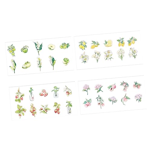 Milisten 4 Sätze Pflanzen Blumen Aufkleber Scrapbook-Album-Aufkleber Handkontosabziehbilder Scrapbooking-Aufkleber- Dekorative Aufkleber DIY-Scrapbooking-Aufkleber Das Haustier Milisten 4 Sätze Pflanzen Blumen Aufkleber Scrapbook-Album-Aufkleber Handkontosabziehbilder Scrapbooking-Aufkleber- Dekorative Aufkleber DIY-Scrapbooking-Aufkleber Das Haustier von Milisten