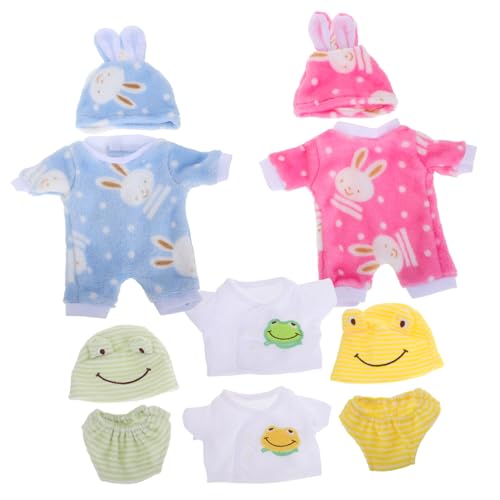 Milisten 4 Sätze Weicher Süßer Bunny Overall für Puppen Tier Outfit für Mädchen für Puppen Kleidungswechsel und Kreative Rollenspiele Milisten 4 Sätze Weicher Süßer Bunny Overall für Puppen Tier Outfit für Mädchen für Puppen Kleidungswechsel und Kreative Rollenspiele von Milisten