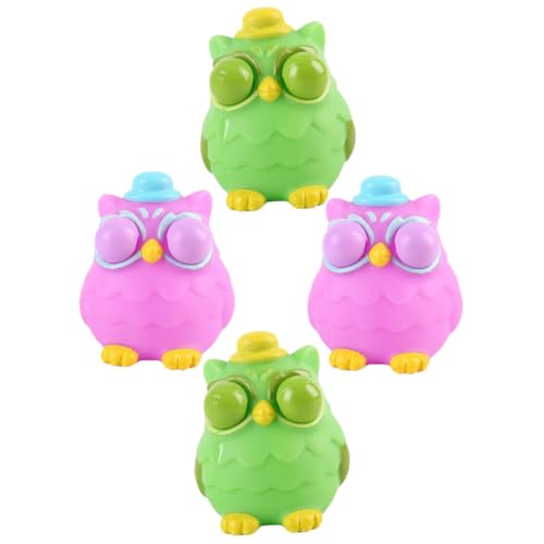 Milisten 4 Stck Teiliges Eulen Quetschspielzeug Stressabbau Fidget Toy mit Guter Elastizität Druckentlastungsspielzeug für Erwachsene Lustiges Partygeschenk für Entspannte Momente Milisten 4 Stck Teiliges Eulen Quetschspielzeug Stressabbau Fidget Toy mit Guter Elastizität Druckentlastungsspielzeug für Erwachsene Lustiges Partygeschenk für Entspannte Momente von Milisten