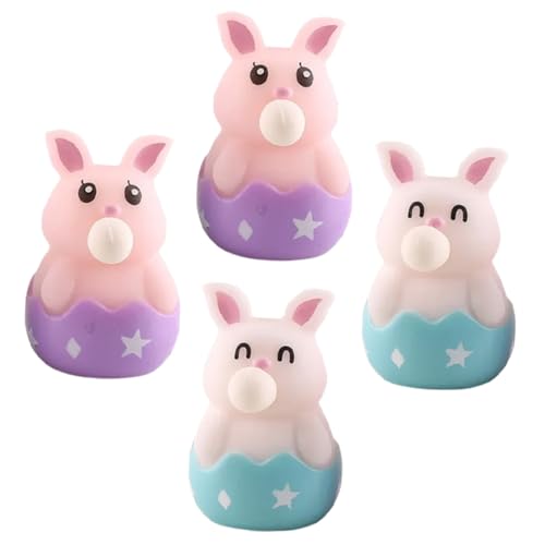 Milisten 4 Stck Teiliges Squeeze Toy Kaninchenform Weiches Anti Anxiety Druckentlastung Bunte Osterhasen für Freunde zur Entspannung Milisten 4 Stck Teiliges Squeeze Toy Kaninchenform Weiches Anti Anxiety Druckentlastung Bunte Osterhasen für Freunde zur Entspannung von Milisten