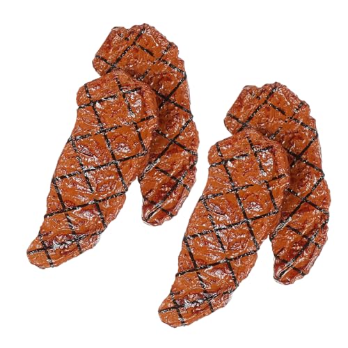 Milisten 4 Stck. Steakspielzeug Requisiten Für Gefälschte Steaks Simulationssteaks Winzig Künstliche Steak-Foto-Requisite Realistisch Fleisch Farbe Gefälschte Ministeaks Steak- PVC Milisten 4 Stck. Steakspielzeug Requisiten Für Gefälschte Steaks Simulationssteaks Winzig Künstliche Steak-Foto-Requisite Realistisch Fleisch Farbe Gefälschte Ministeaks Steak- PVC von Milisten