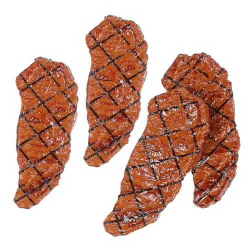 Milisten 4 Stck. Teiliges Künstliche Mini Steaks Fake Food Modell Lebensechte Grillsteaks für Deko und Fotografie für Partys und Restaurant Displays Milisten 4 Stck. Teiliges Künstliche Mini Steaks Fake Food Modell Lebensechte Grillsteaks für Deko und Fotografie für Partys und Restaurant Displays von Milisten
