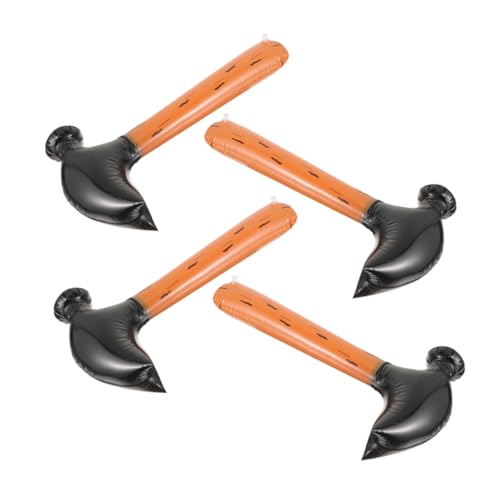 Milisten 4 Stück Aufblasbare Hämmer mit Holzmaserung PVC Pool Verstellbar zum Partydeko und Lustige Sommerspaß Requisiten für Jungen und Mädchen von Milisten