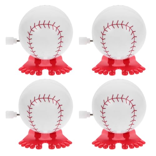 Milisten 4 Stück Aufziehspielzeug Ball Lustiges Mechanisches für Partys und Springende Sportbälle Batteriefrei für Kreative Spiele und von Milisten