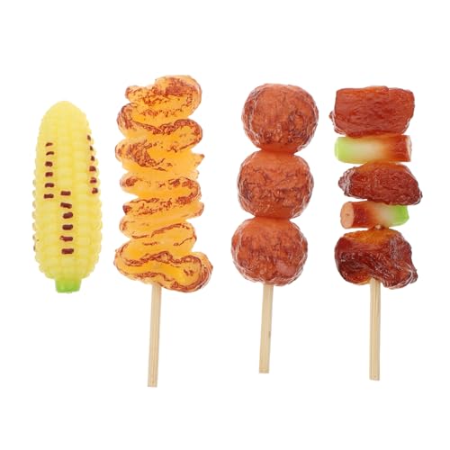 Milisten 4 Stück Barbecue -Spießspielzeuge Spielmodelle für Simulationsspielzeug simuliertes Spielzeuggrill Grillspielzeug Tu so, als würdest du Grillen PVC Milisten 4 Stück Barbecue -Spießspielzeuge Spielmodelle für Simulationsspielzeug simuliertes Spielzeuggrill Grillspielzeug Tu so, als würdest du Grillen PVC von Milisten